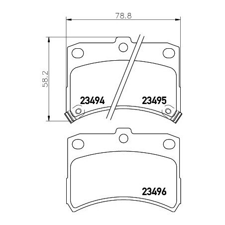 Jeu de quatre plaquettes de...