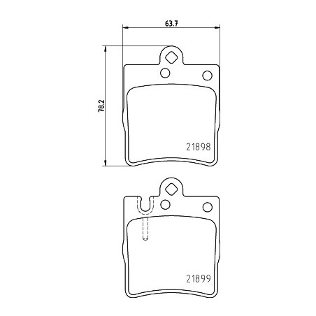 Jeu de quatre plaquettes de...
