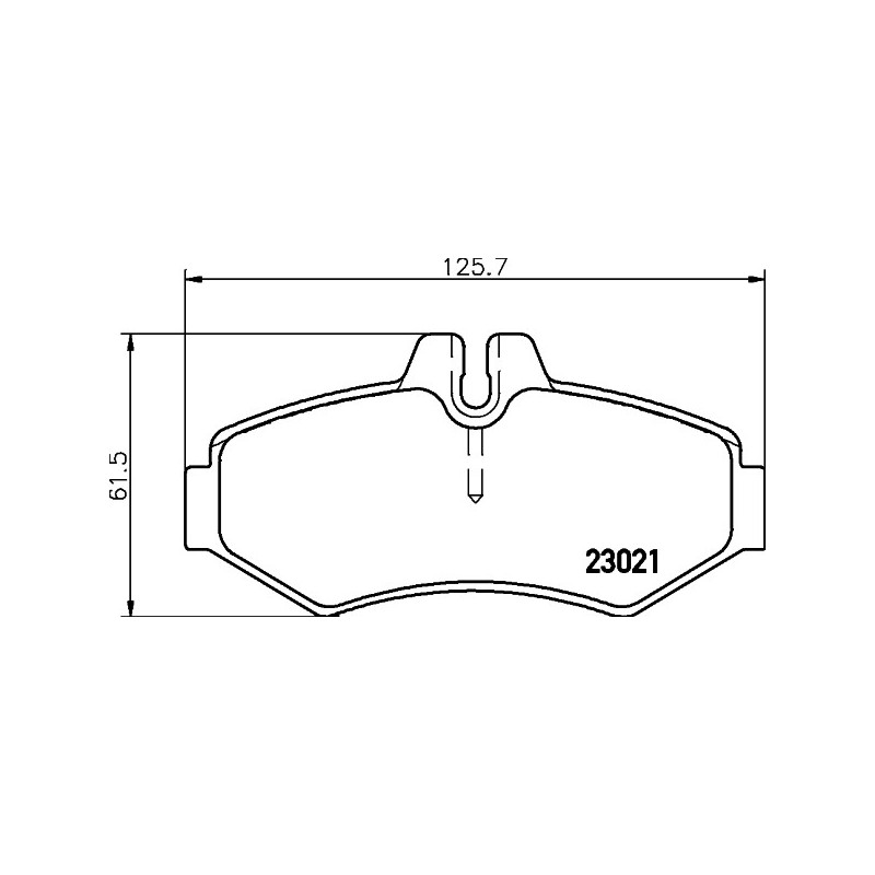 Jeu de quatre plaquettes de frein à disque MINTEX