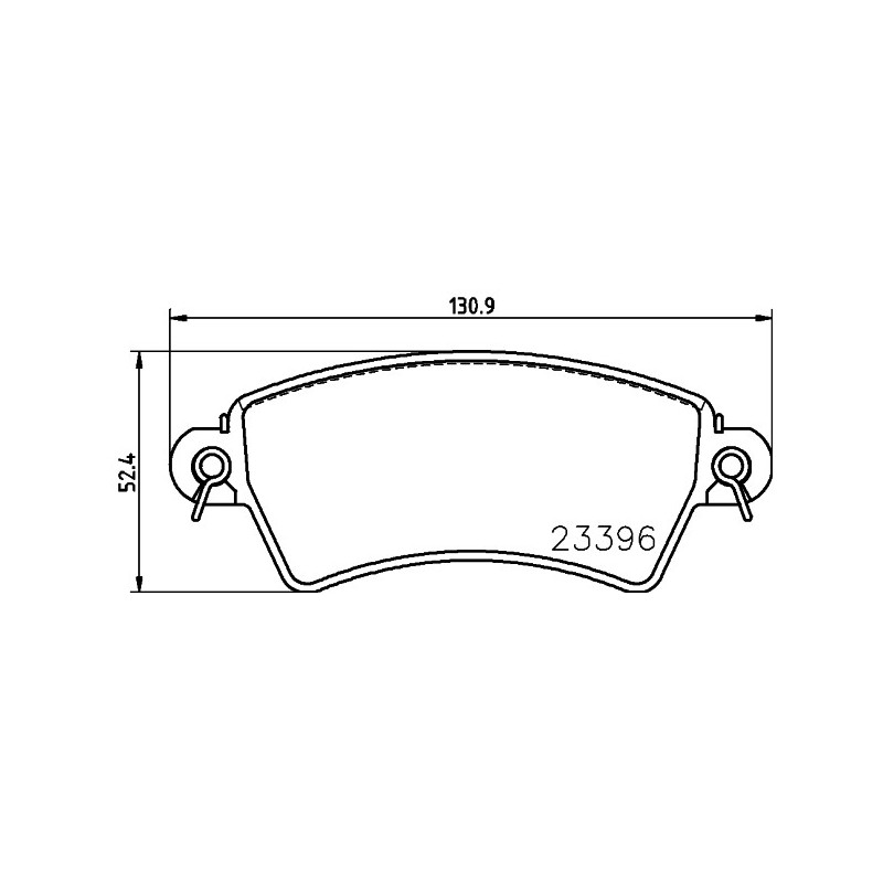 Jeu de quatre plaquettes de frein à disque MINTEX