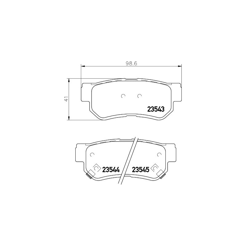 Jeu de quatre plaquettes de frein à disque MINTEX
