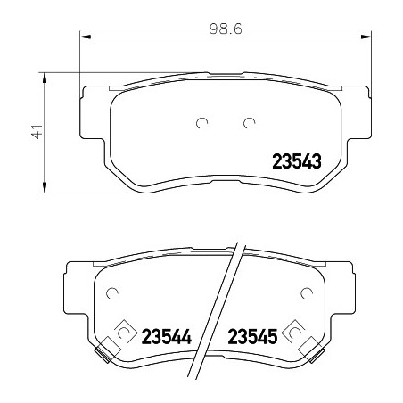 Jeu de quatre plaquettes de...