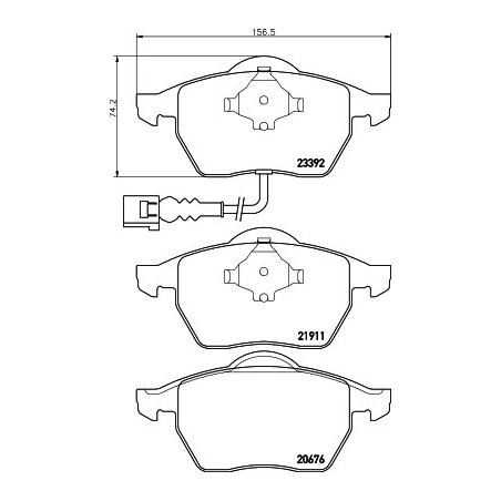 Jeu de quatre plaquettes de...