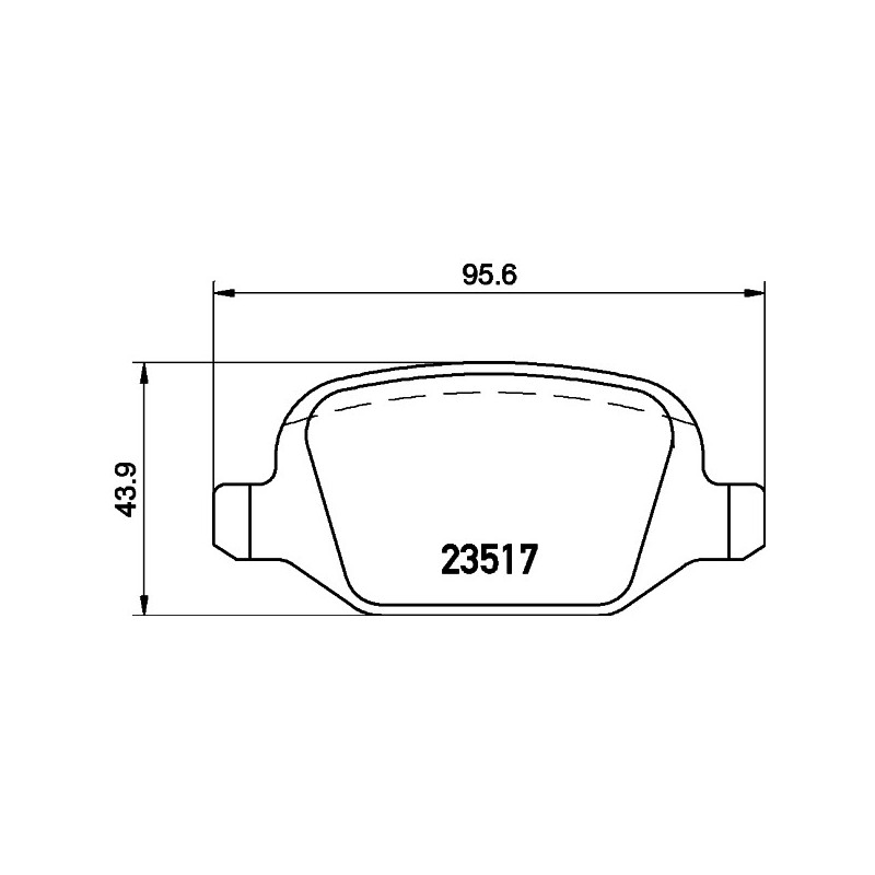 Jeu de quatre plaquettes de frein à disque MINTEX