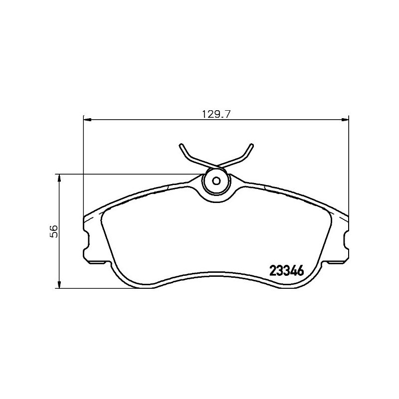 Jeu de quatre plaquettes de frein à disque MINTEX