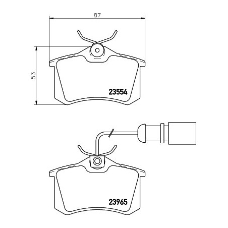 Jeu de quatre plaquettes de...