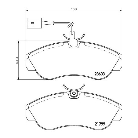 Jeu de quatre plaquettes de...