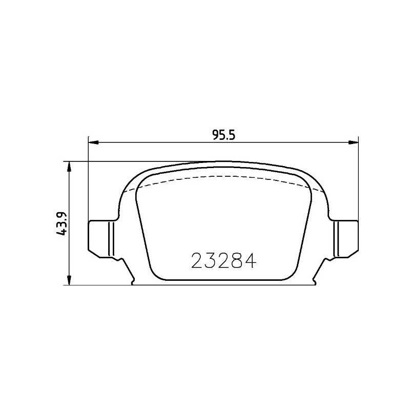 Jeu de quatre plaquettes de frein à disque MINTEX