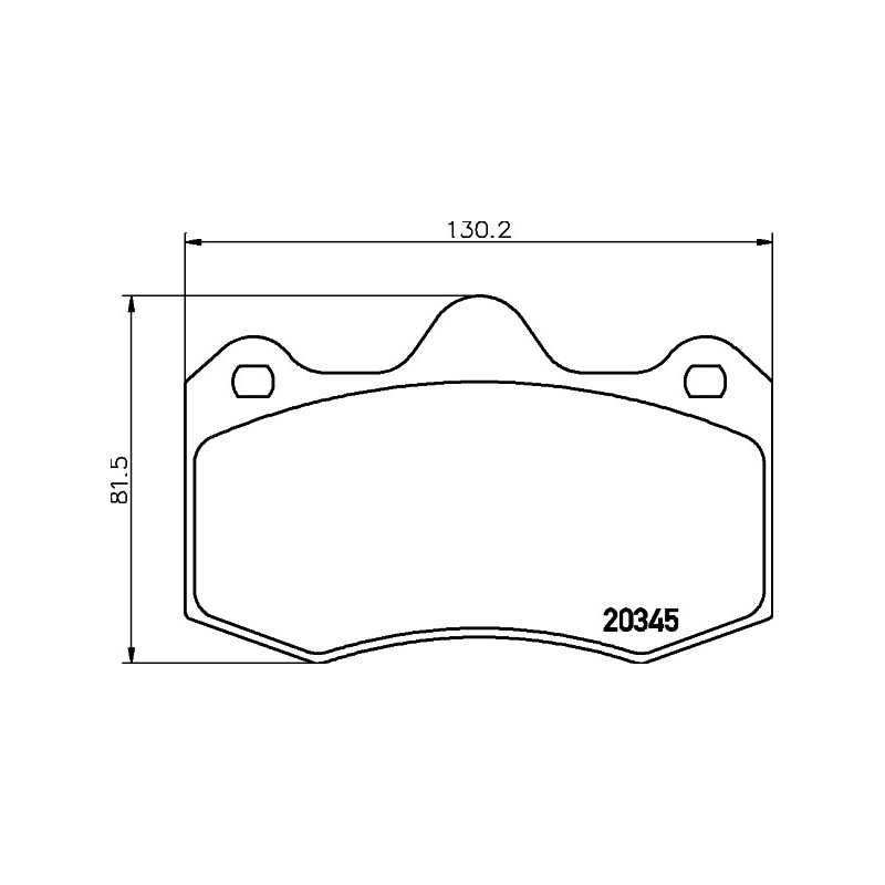 Jeu de quatre plaquettes de frein à disque MINTEX