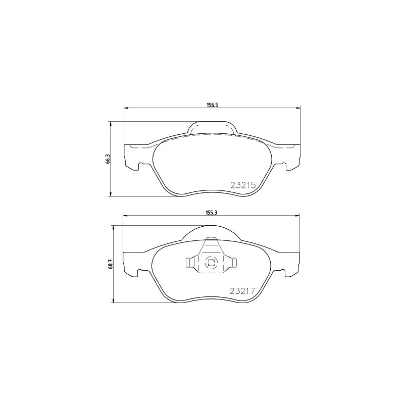 Jeu de quatre plaquettes de frein à disque MINTEX