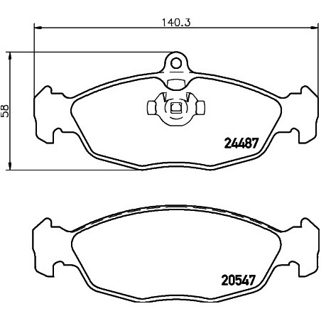 Jeu de quatre plaquettes de...