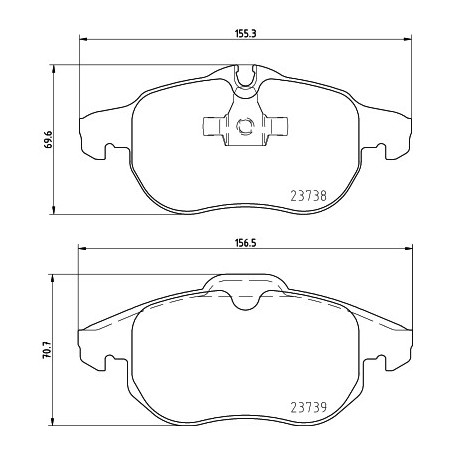 Jeu de quatre plaquettes de...