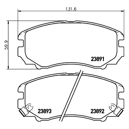 Jeu de quatre plaquettes de...
