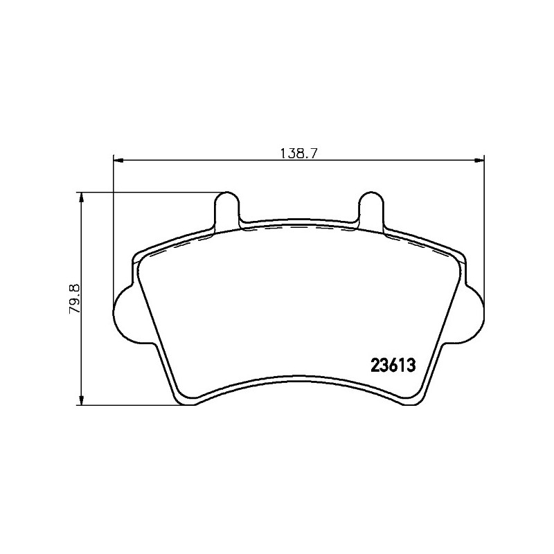 Jeu de quatre plaquettes de frein à disque MINTEX