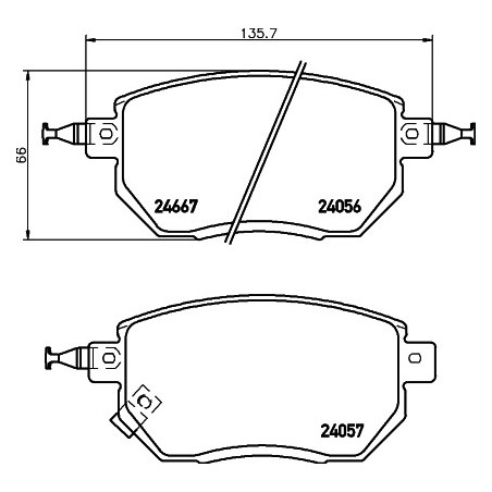 Jeu de quatre plaquettes de...
