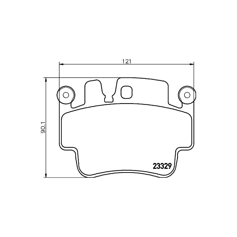 Jeu de quatre plaquettes de frein à disque MINTEX