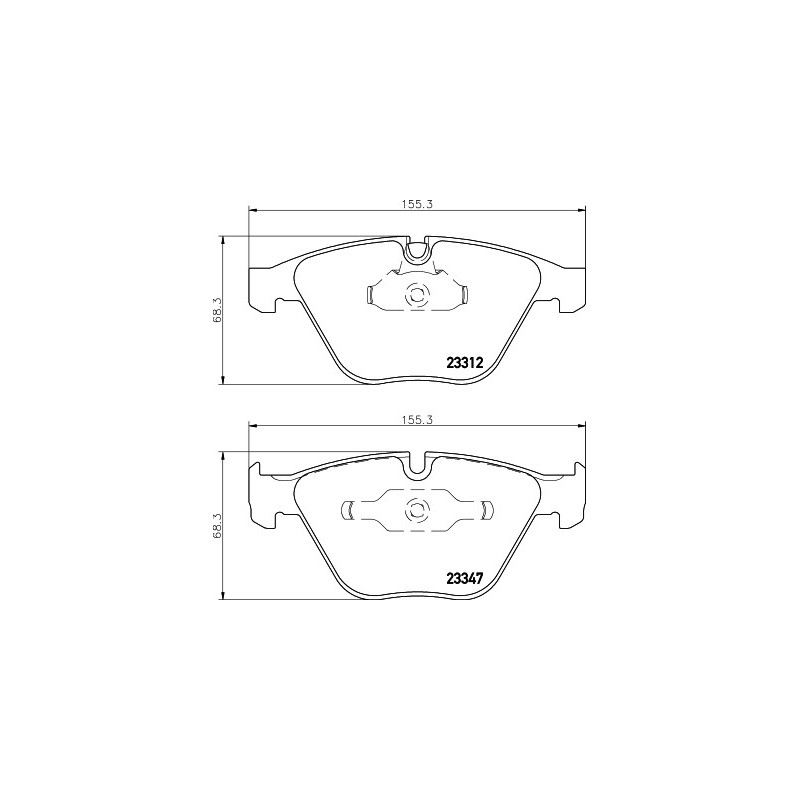 Jeu de quatre plaquettes de frein à disque MINTEX