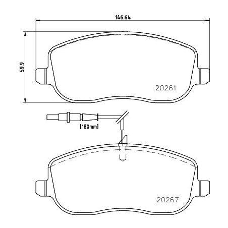 Jeu de quatre plaquettes de...