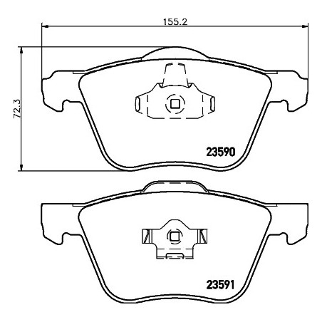 Jeu de quatre plaquettes de...