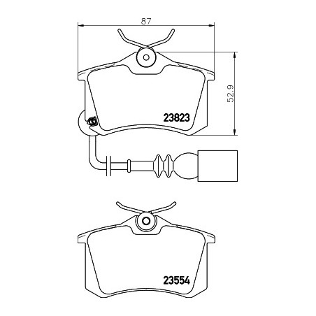 Jeu de quatre plaquettes de...