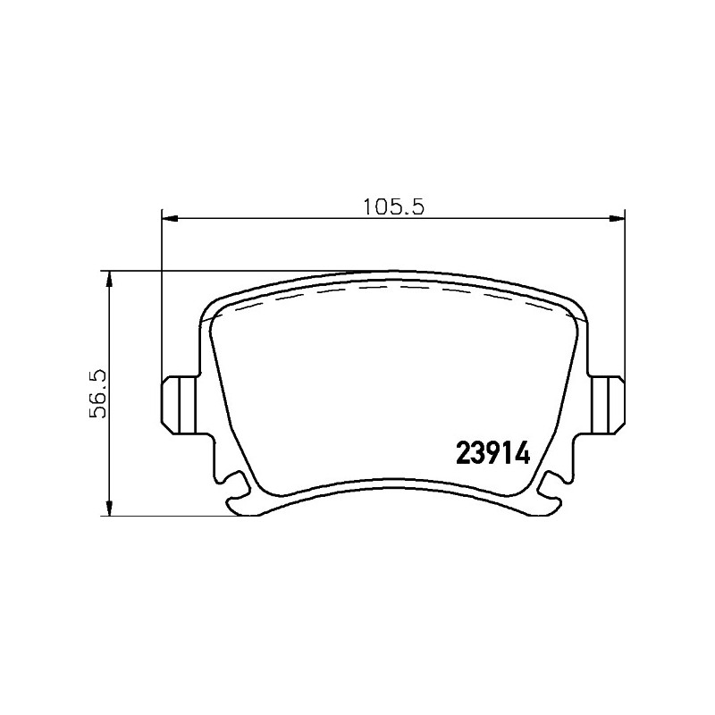 Jeu de quatre plaquettes de frein à disque MINTEX