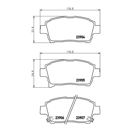 Jeu de quatre plaquettes de...