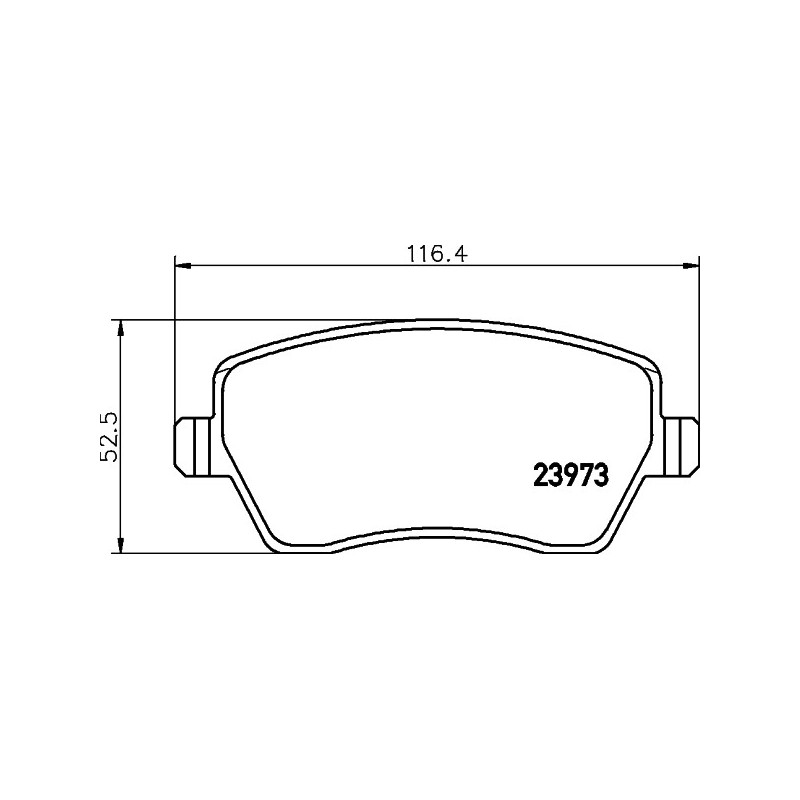 Jeu de quatre plaquettes de frein à disque MINTEX
