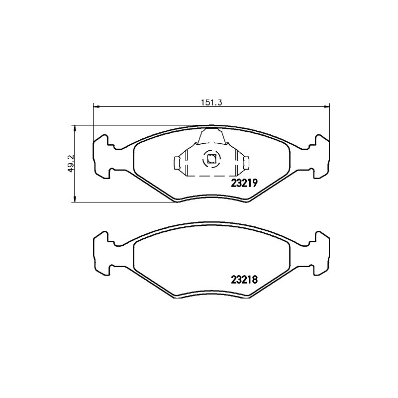 Jeu de quatre plaquettes de frein à disque MINTEX