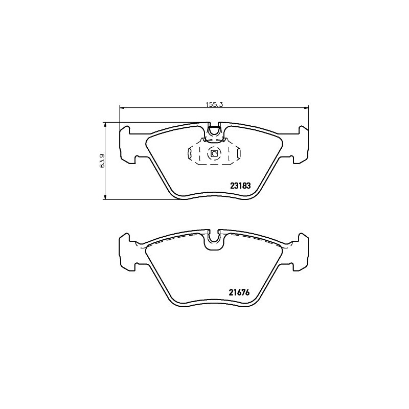Jeu de quatre plaquettes de frein à disque MINTEX