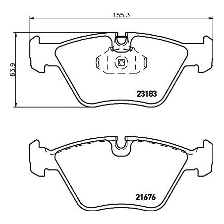 Jeu de quatre plaquettes de...