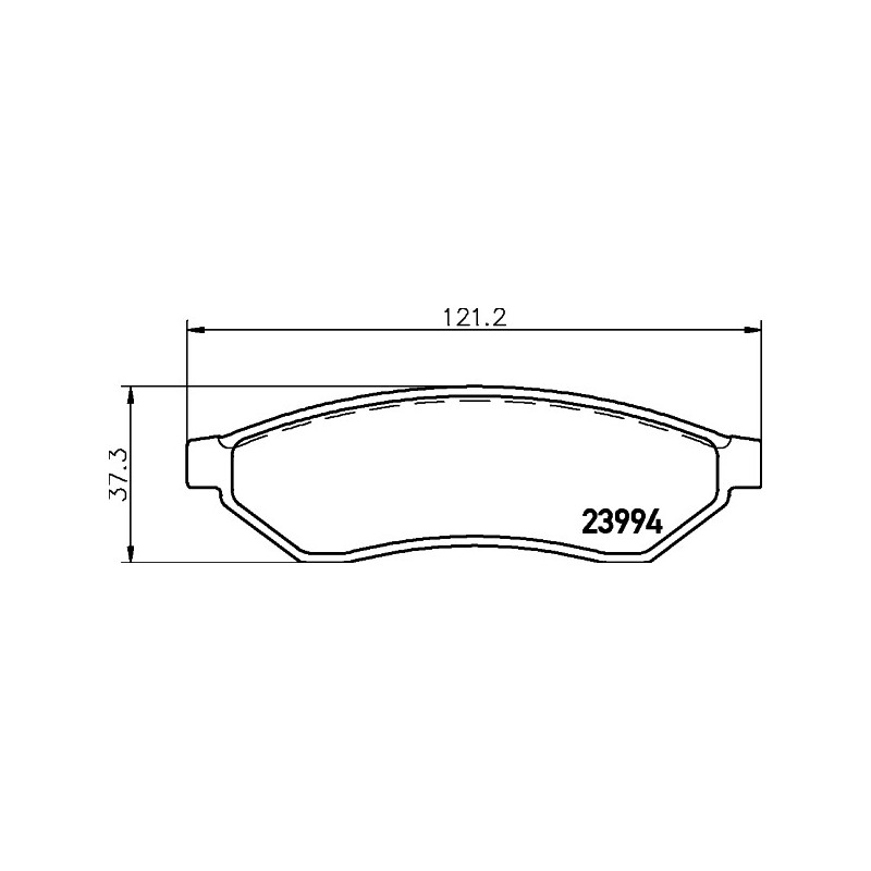 Jeu de quatre plaquettes de frein à disque MINTEX