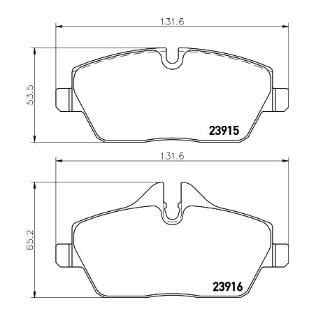 Jeu de quatre plaquettes de...