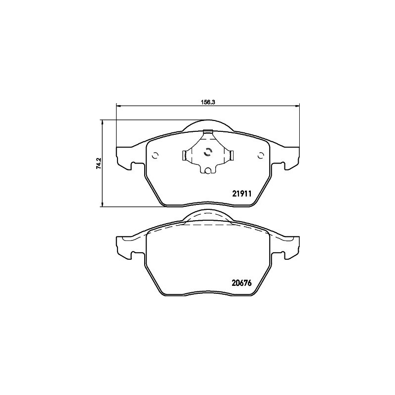 Jeu de quatre plaquettes de frein à disque MINTEX
