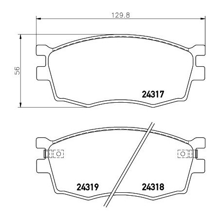 Jeu de quatre plaquettes de...