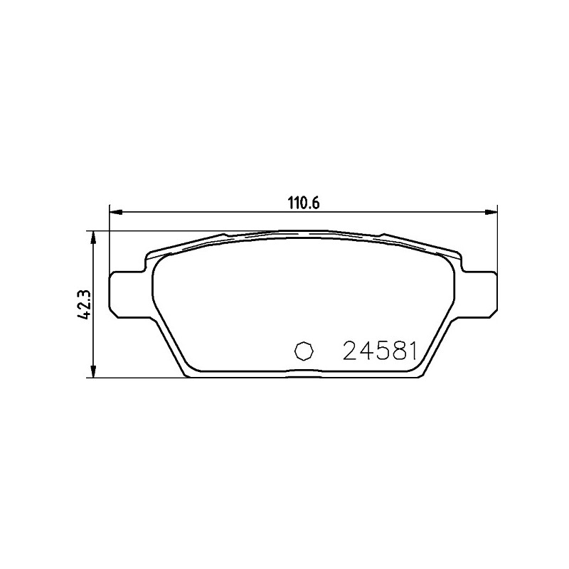 Jeu de quatre plaquettes de frein à disque MINTEX