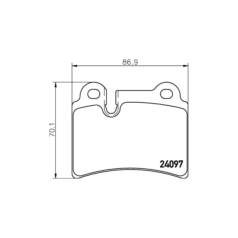 Jeu de quatre plaquettes de frein à disque MINTEX