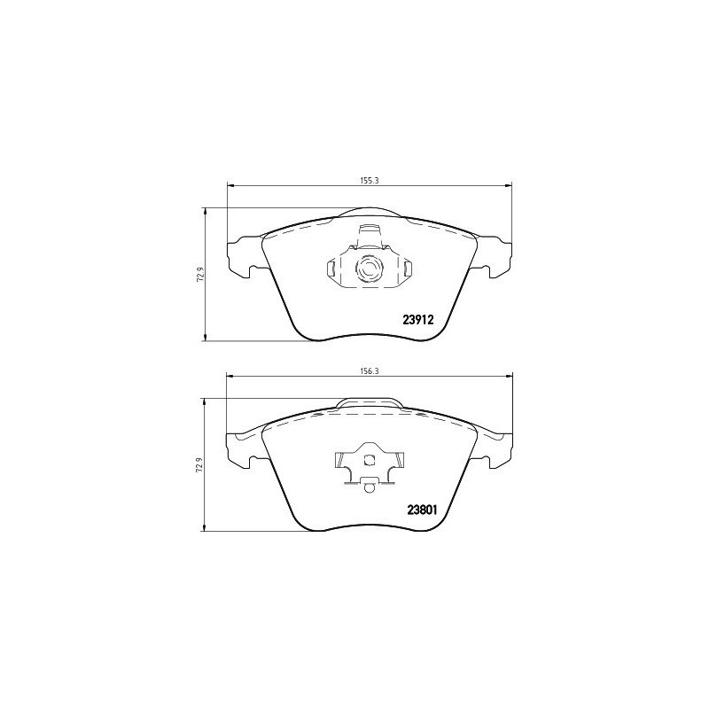 Jeu de quatre plaquettes de frein à disque MINTEX