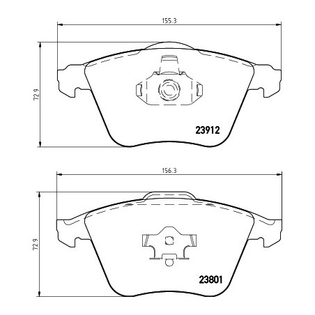 Jeu de quatre plaquettes de...