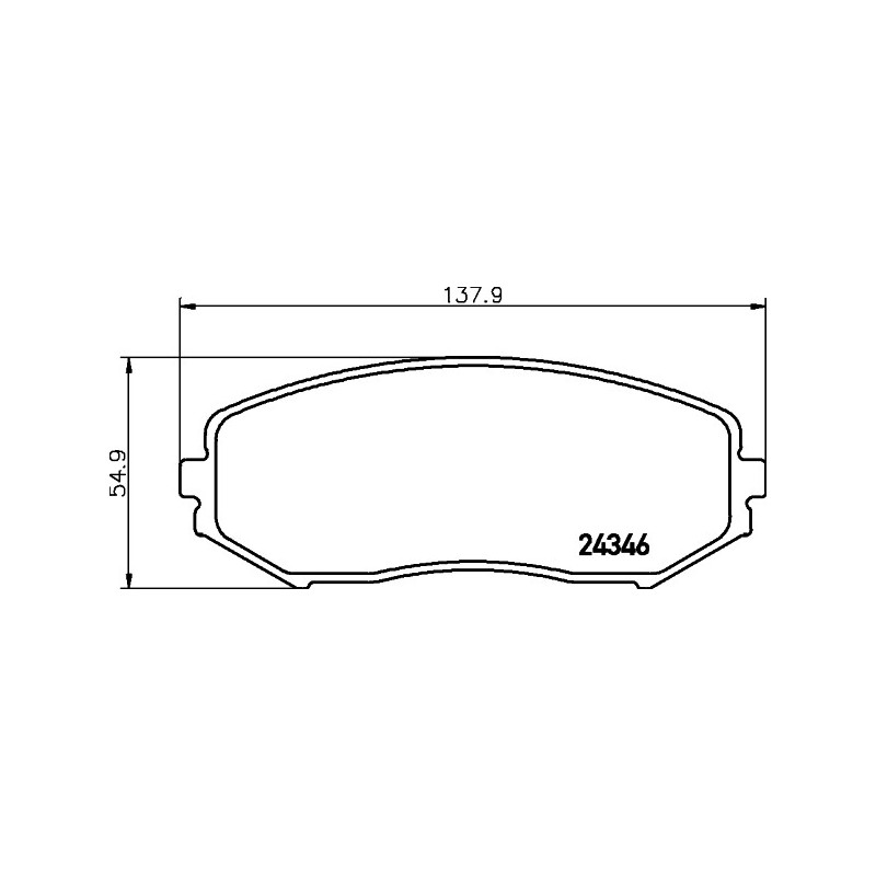 Jeu de quatre plaquettes de frein à disque MINTEX