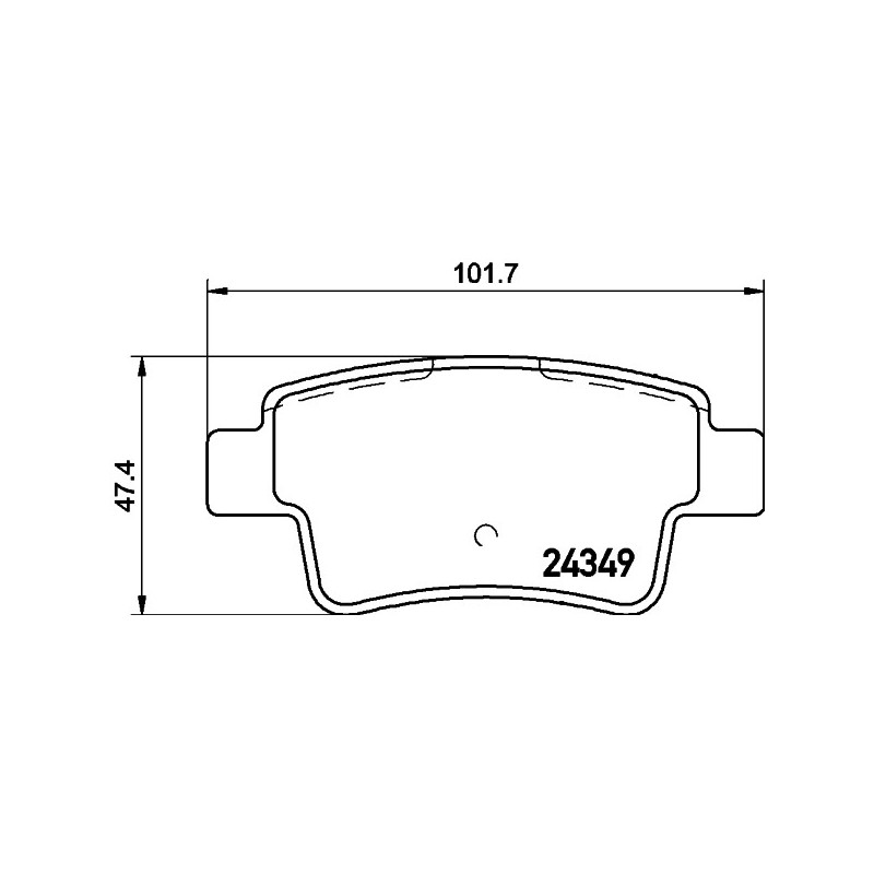 Jeu de quatre plaquettes de frein à disque MINTEX