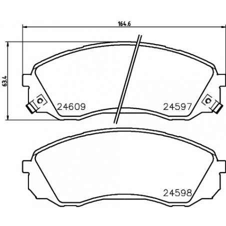 Jeu de quatre plaquettes de...