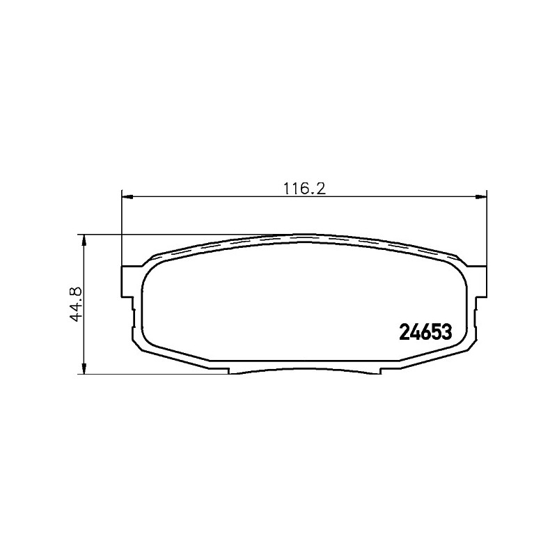 Jeu de quatre plaquettes de frein à disque MINTEX