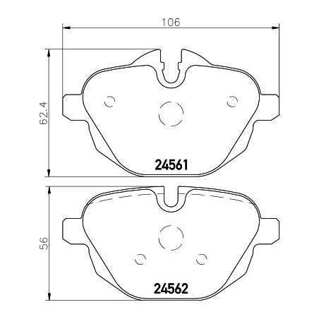 Jeu de quatre plaquettes de...