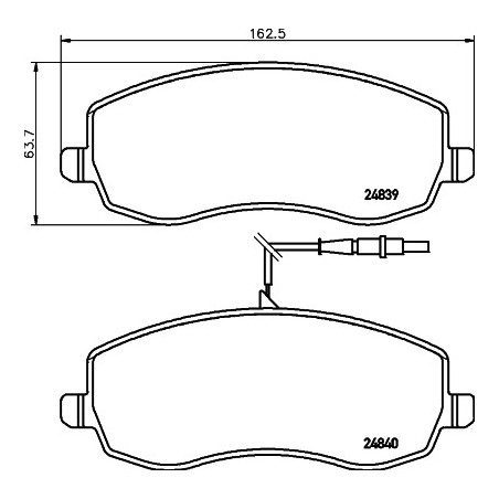 Jeu de quatre plaquettes de...