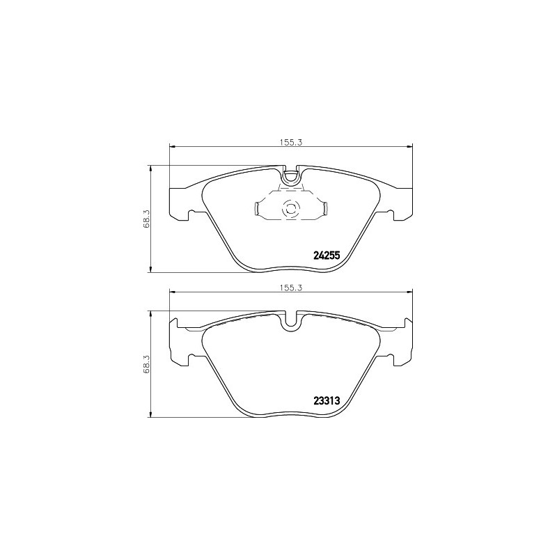 Jeu de quatre plaquettes de frein à disque MINTEX