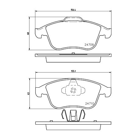 Jeu de quatre plaquettes de...