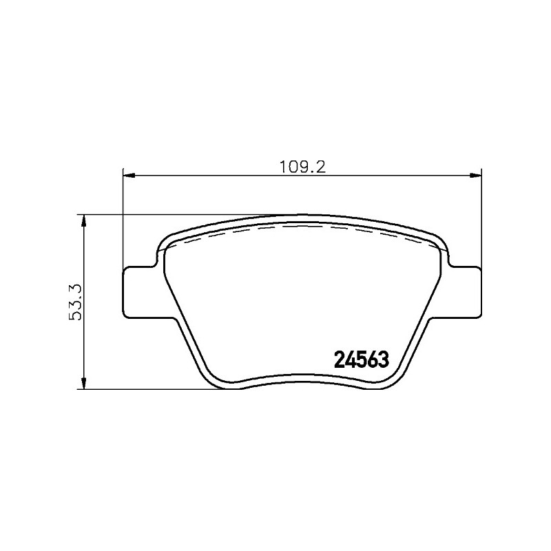 Jeu de quatre plaquettes de frein à disque MINTEX