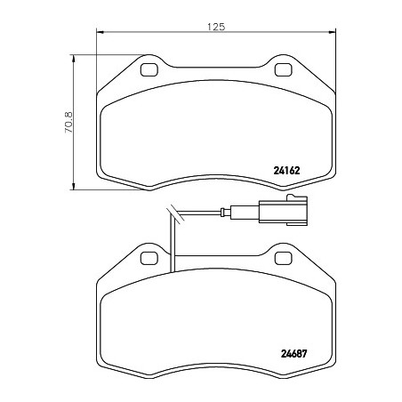 Jeu de quatre plaquettes de...