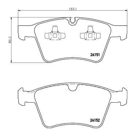 Jeu de quatre plaquettes de...