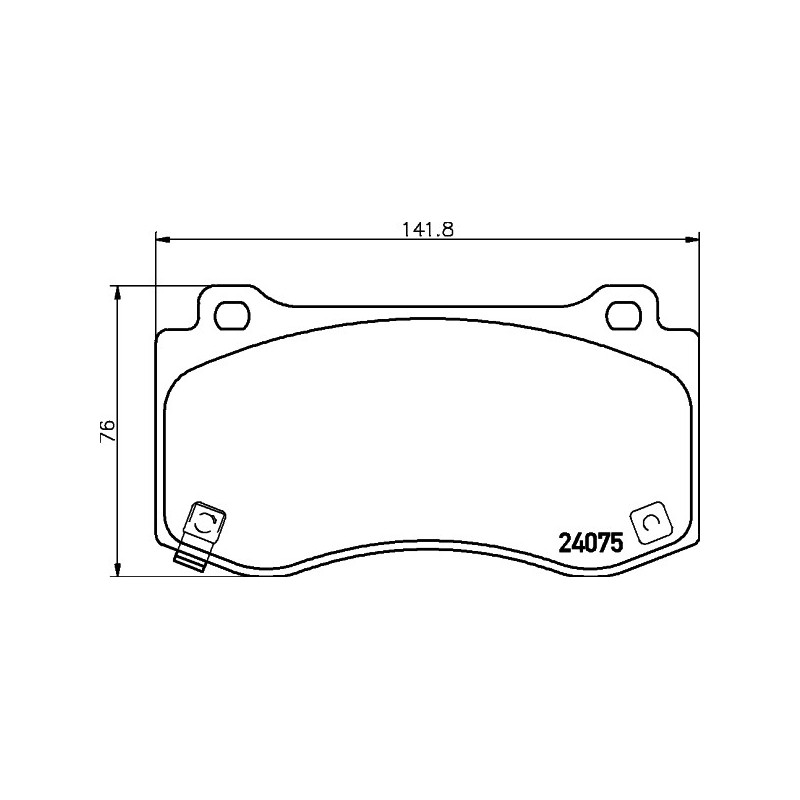 Jeu de quatre plaquettes de frein à disque MINTEX